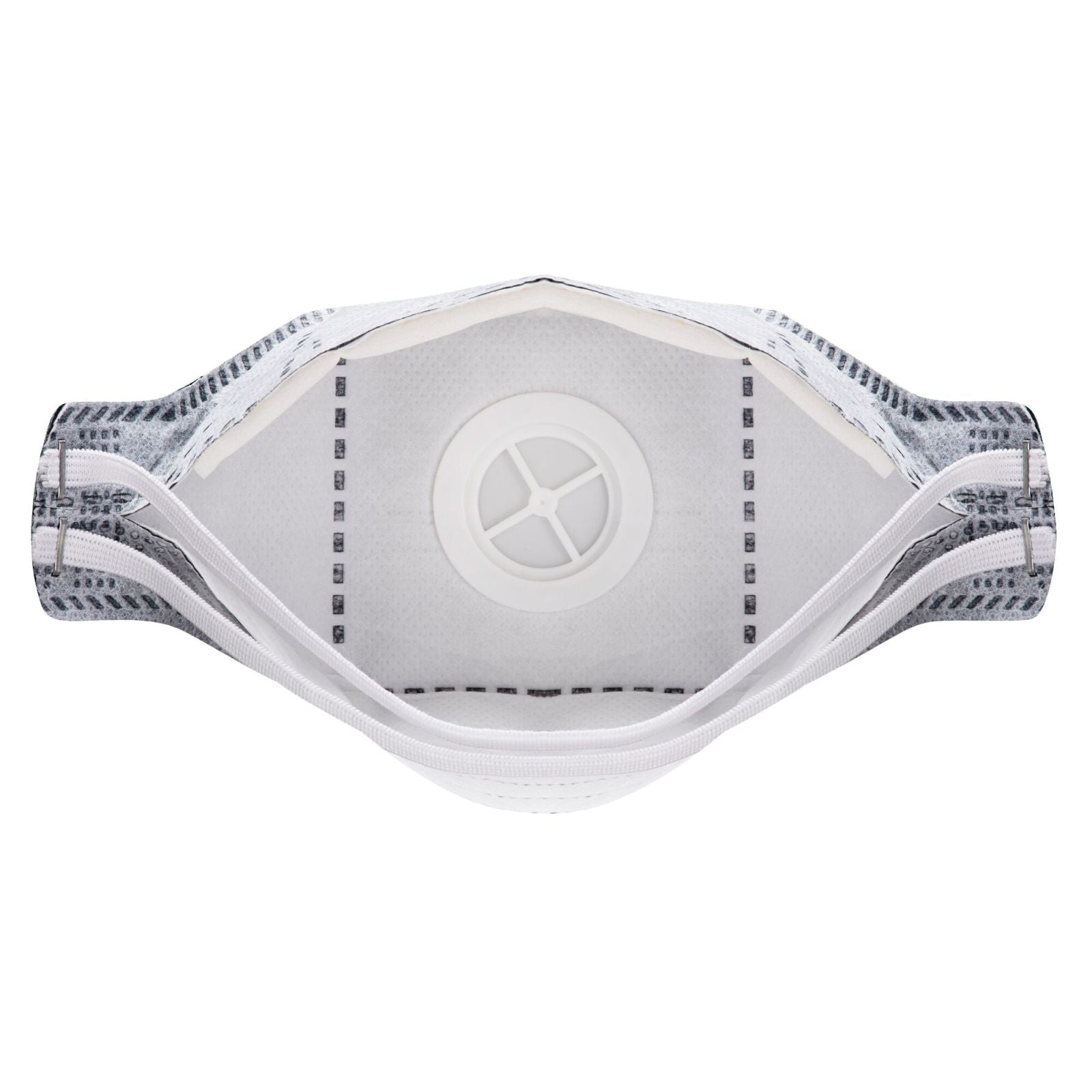 Portwest Disposable EAGLE mondmasker P392 koolstof gevouwen plat FFP3 (Pk10) wit(WH)