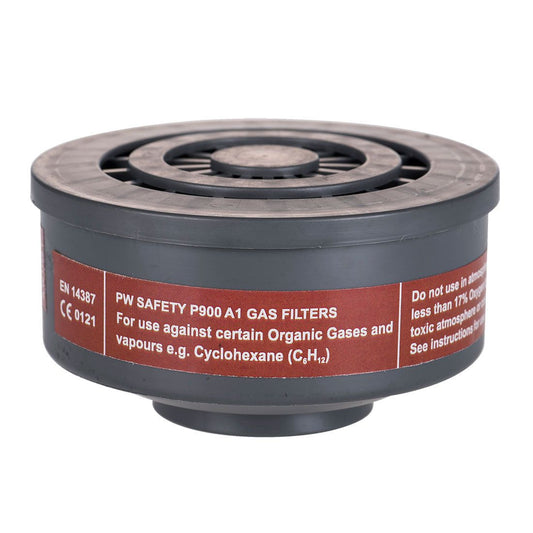 Portwest Filters Adembescherming Filter P900 A1 Gas met speciale draadbevestiging grijs(GR)