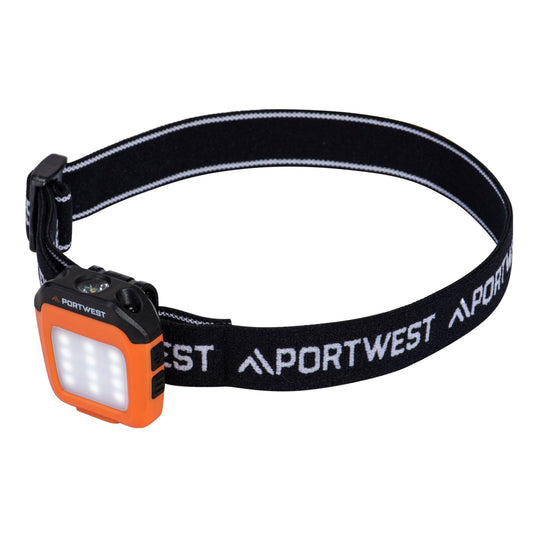 Portwest Zaklamp Verlichting Petlamp PA74 LED multifunctioneel USB-oplaadbaar oranje-zwart(OB)