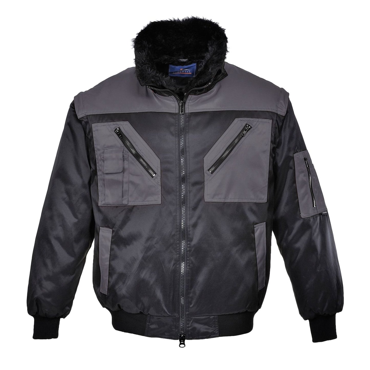 Portwest Jassen PJ20 zwart-grijs(BY)
