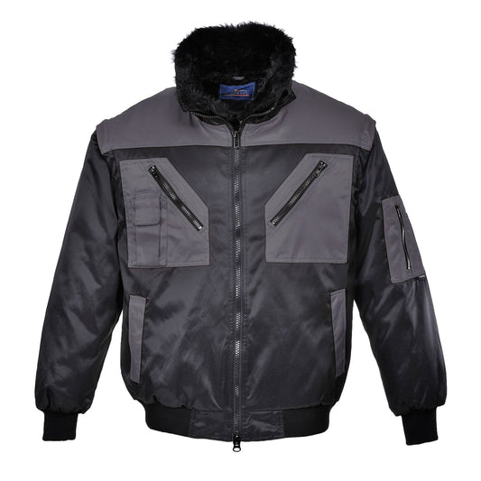 Portwest Jassen PJ20 zwart-grijs(BY)