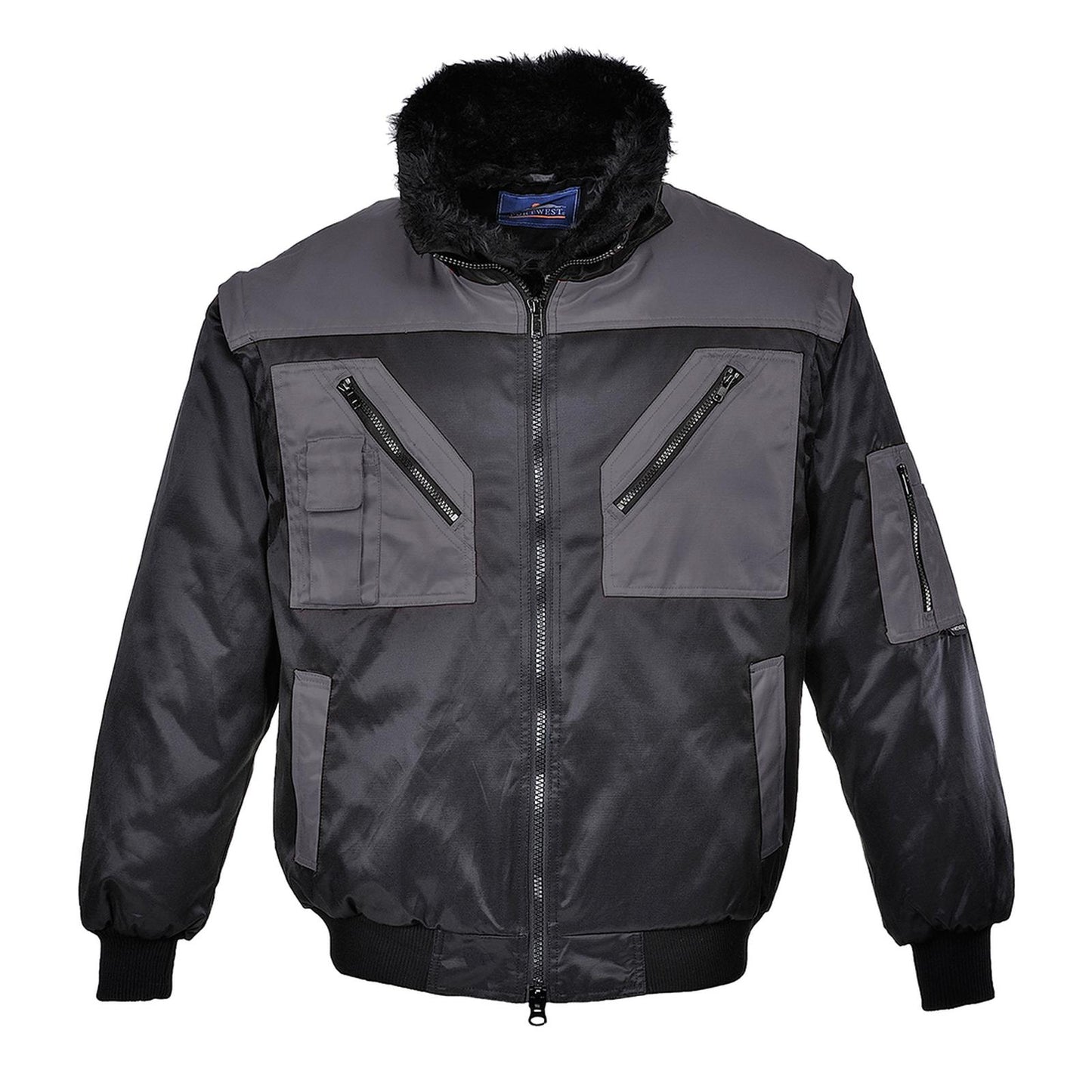 Portwest Jassen PJ20 zwart-grijs(BY)