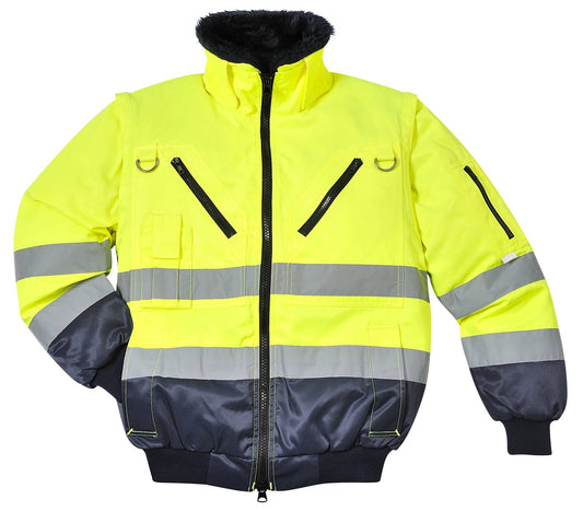 Portwest Jassen PJ50 geel-marineblauw(YN)