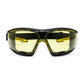 Portwest Oogbescherming Veiligheidsbril PR02 Antraciet Wraparound Plus ambergeel(AM)