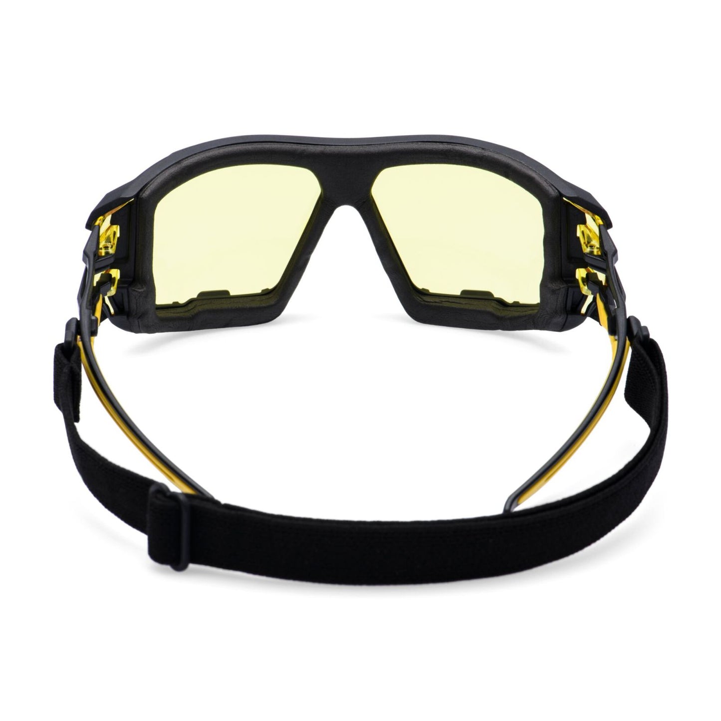 Portwest Oogbescherming Veiligheidsbril PR02 Antraciet Wraparound Plus ambergeel(AM)