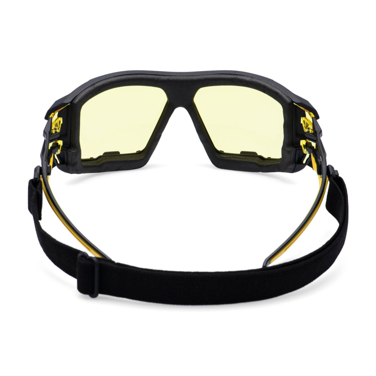 Portwest Oogbescherming Veiligheidsbril PR02 Antraciet Wraparound Plus ambergeel(AM)