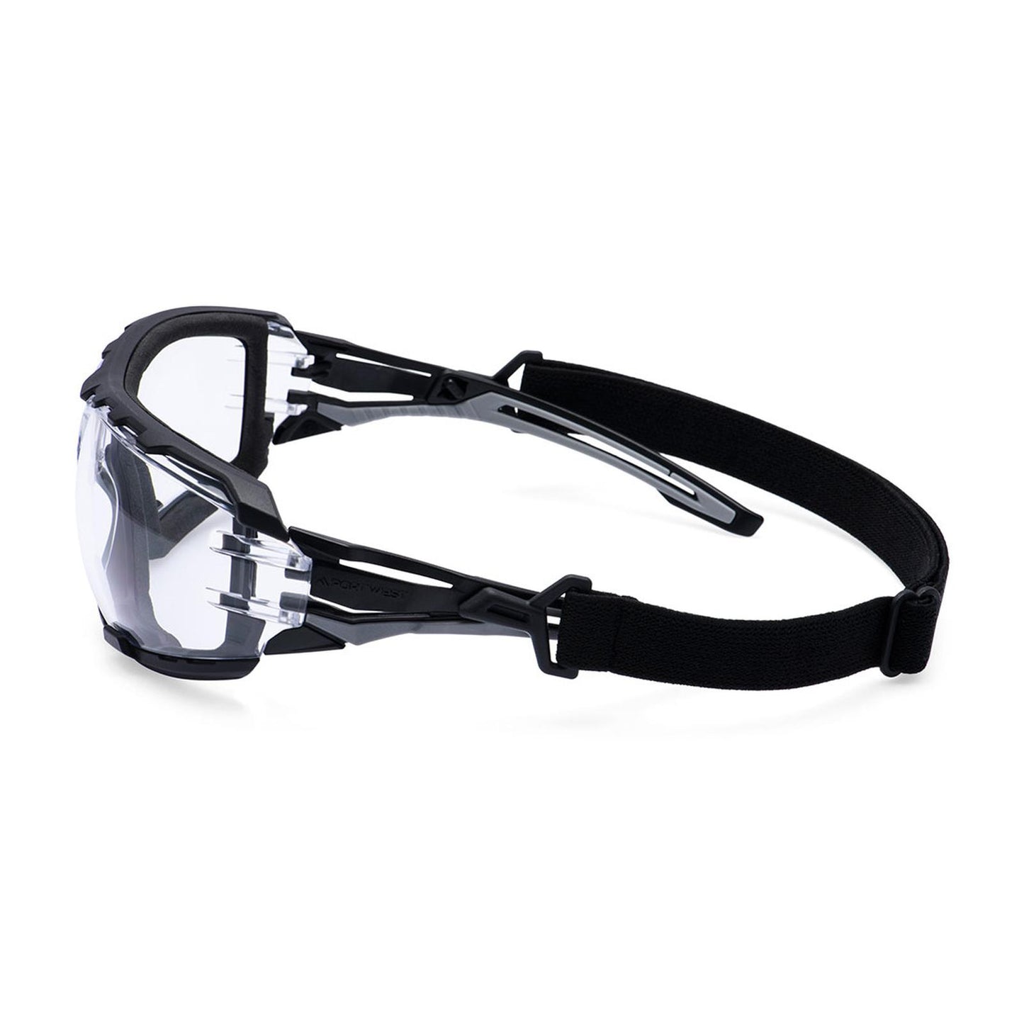 Portwest Oogbescherming Veiligheidsbril PR02 Antraciet Wraparound Plus blank(CL)