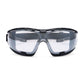 Portwest Oogbescherming Veiligheidsbril PR02 Antraciet Wraparound Plus spiegel(MI)