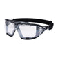 Portwest Oogbescherming Veiligheidsbril PR02 Antraciet Wraparound Plus spiegel(MI)