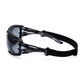 Portwest Oogbescherming Veiligheidsbril PR02 Antraciet Wraparound Plus rookgrijs(SK)