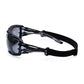 Portwest Oogbescherming Veiligheidsbril PR02 Antraciet Wraparound Plus rookgrijs(SK)