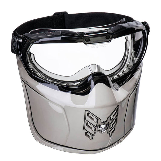 Portwest PBMs Oogbescherming Veiligheidsbril PS22 Ultraveilig kinbescherming gezichtsbescherming blank(CL)