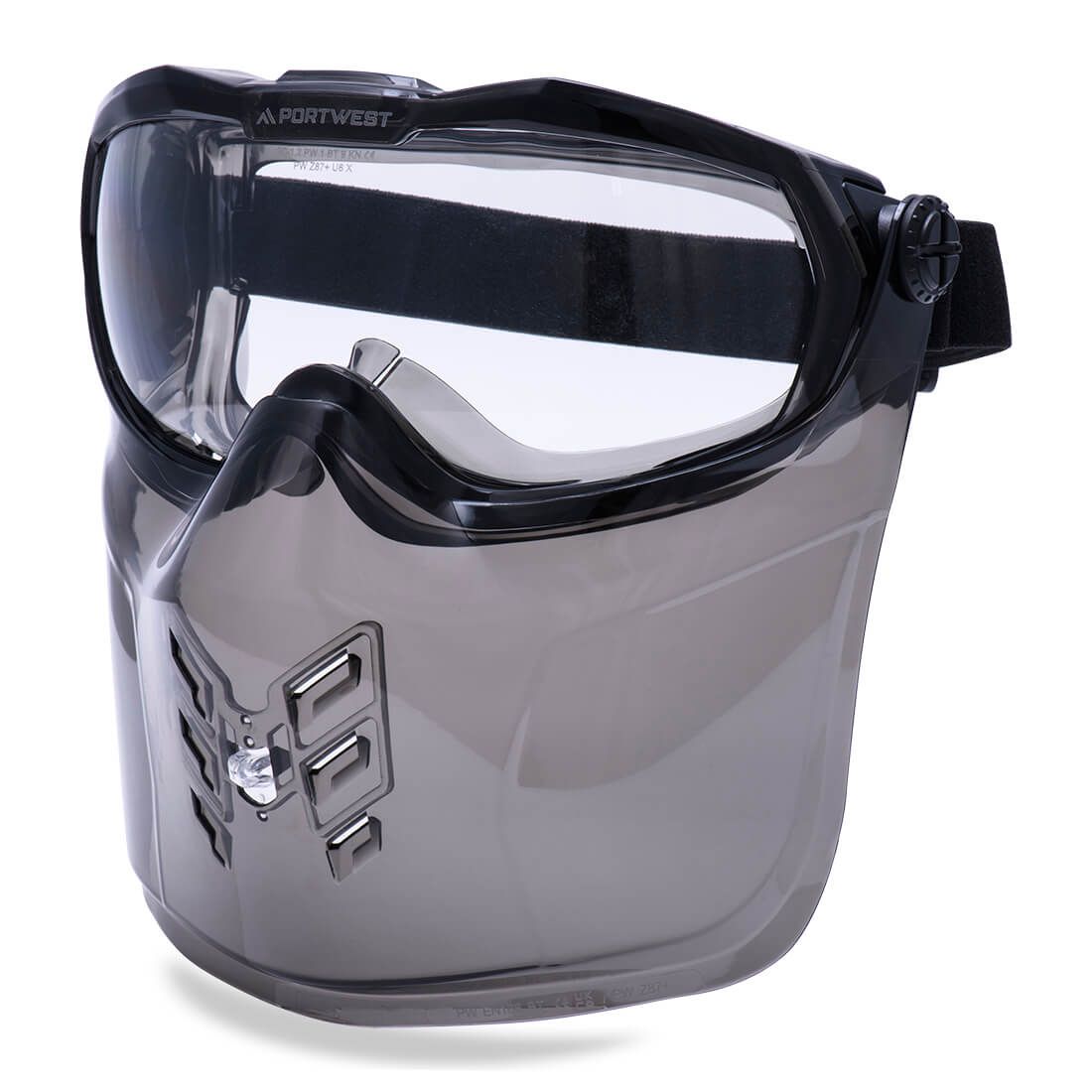 Portwest PBMs Oogbescherming Veiligheidsbril PS22 Ultraveilig kinbescherming gezichtsbescherming blank(CL)