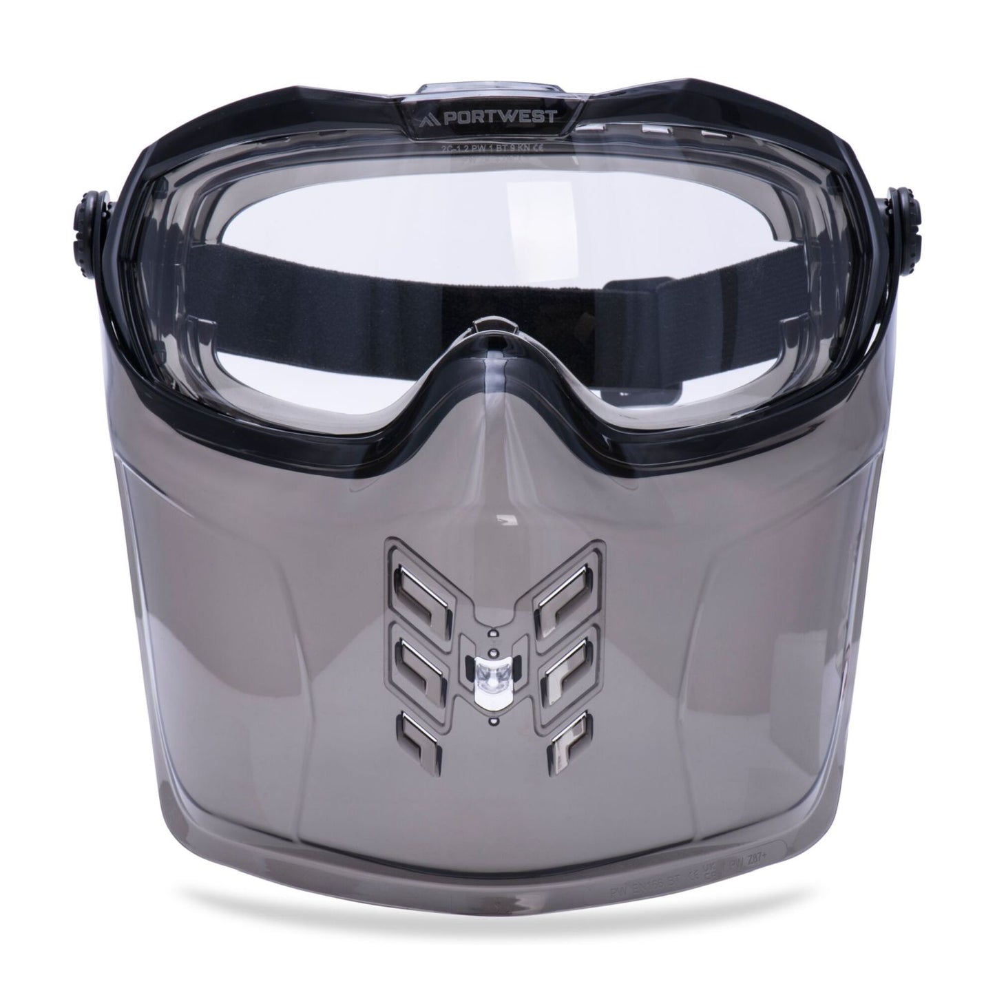 Portwest PBMs Oogbescherming Veiligheidsbril PS22 Ultraveilig kinbescherming gezichtsbescherming blank(CL)