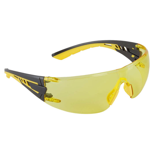 Portwest Oogbescherming PBMs Veiligheidsbril PS27 Tech Look Lite KN ambergeel(AM)