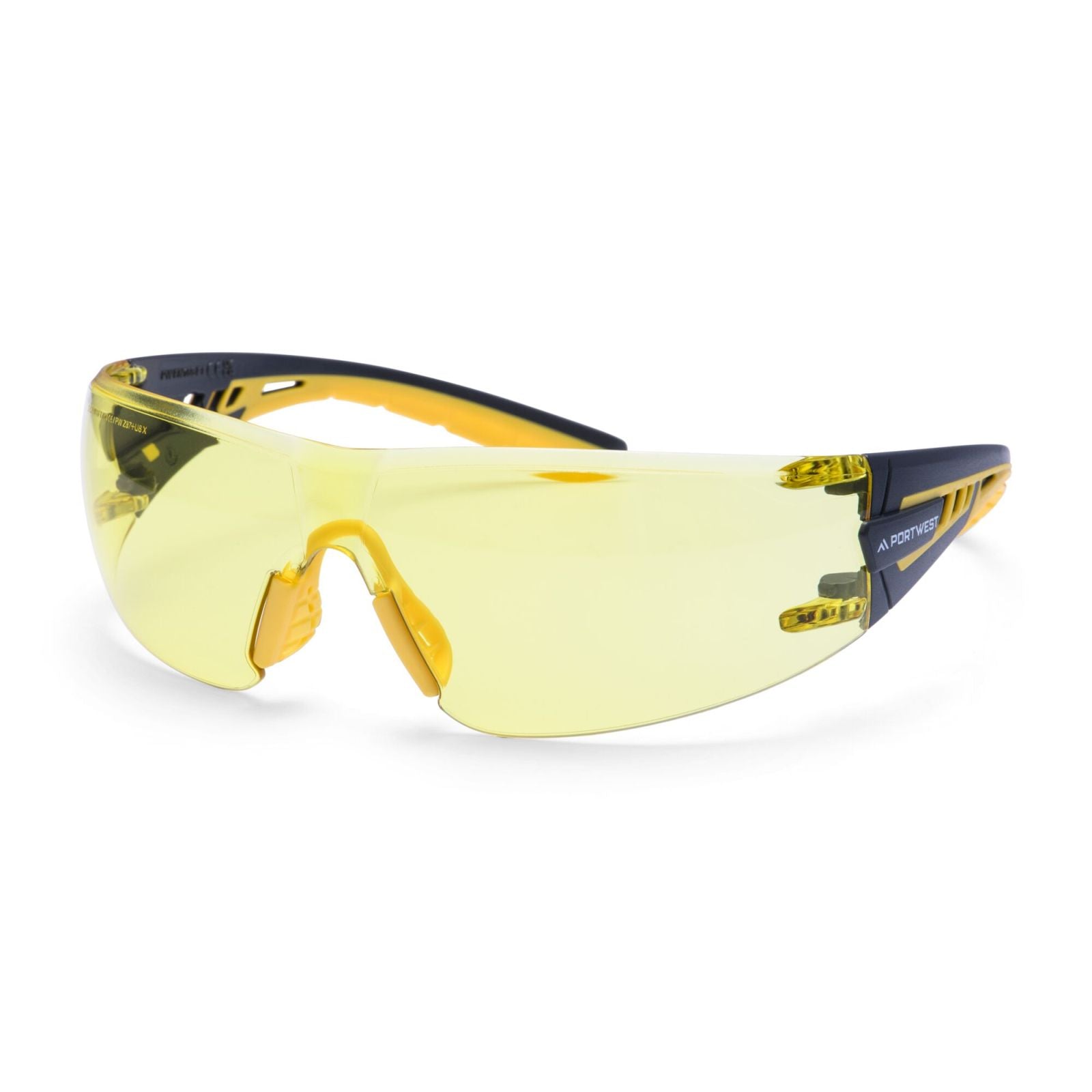 Portwest Oogbescherming PBMs Veiligheidsbril PS27 Tech Look Lite KN ambergeel(AM)