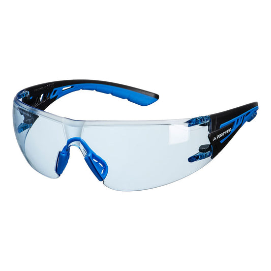 Portwest PBM's Oogbescherming Veiligheidsbril PS27 Tech Look Lite KN blauw(BL)