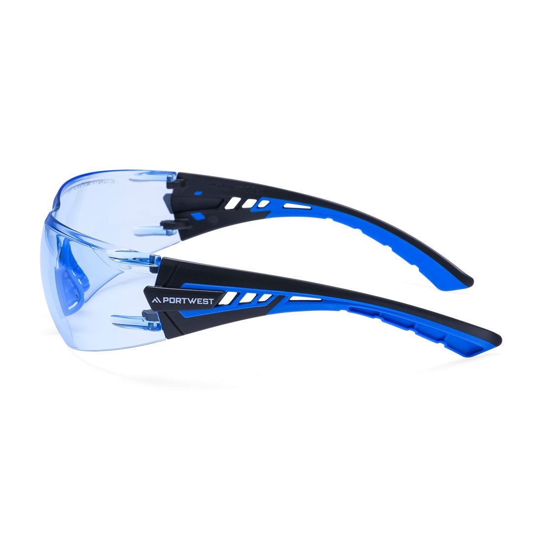 Portwest PBM's Oogbescherming Veiligheidsbril PS27 Tech Look Lite KN blauw(BL)