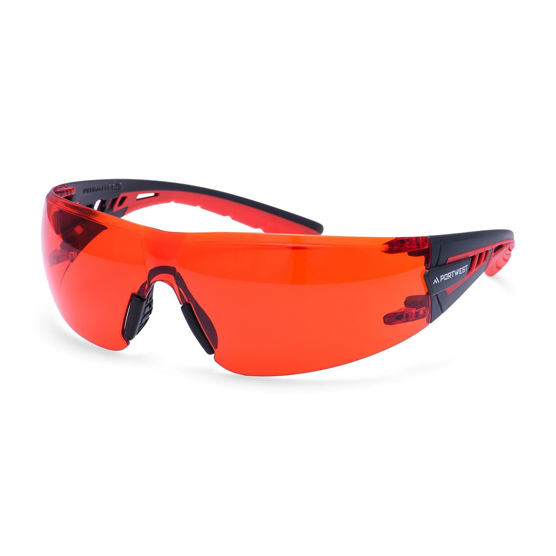 Portwest Oogbescherming PBM's Veiligheidsbril PS27 Tech Look Lite KN rood(RE)