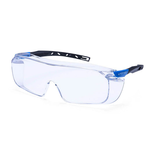 Portwest Oogbescherming PBMs Veiligheidsbril PS31 Top OTG blank(CL)