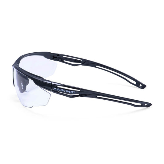 Portwest Oogbescherming PBMs Veiligheidsbril PS36 Antraciet blank(CL)