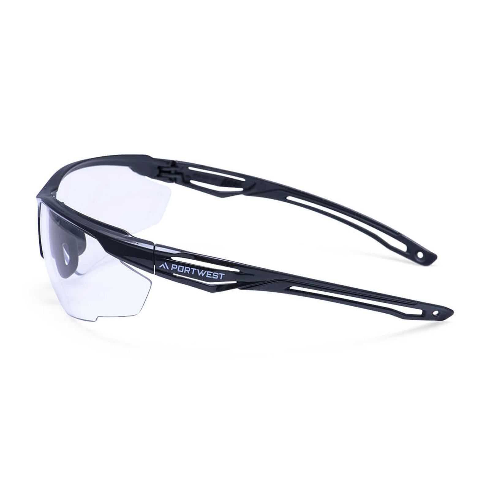 Portwest Oogbescherming PBMs Veiligheidsbril PS36 Antraciet blank(CL)