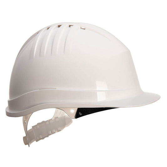 Portwest PBMs Hoofdbescherming Veiligheidshelm PS60 Expertline  draaiknop wit(WH)