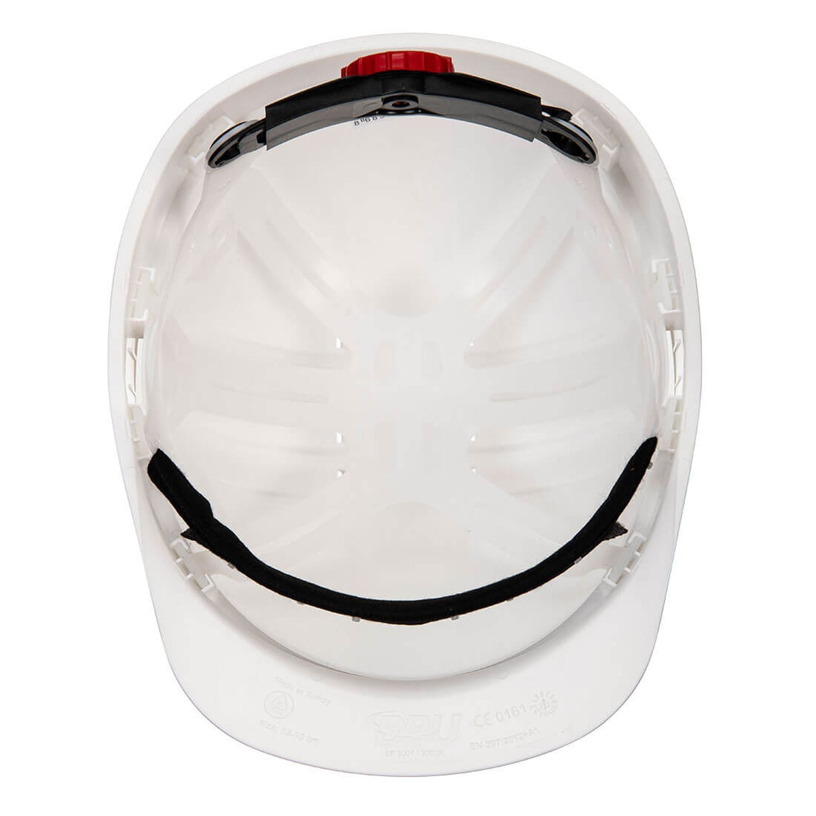 Portwest PBMs Hoofdbescherming Veiligheidshelm PS62 Expertline  draaiknop wit(WH)