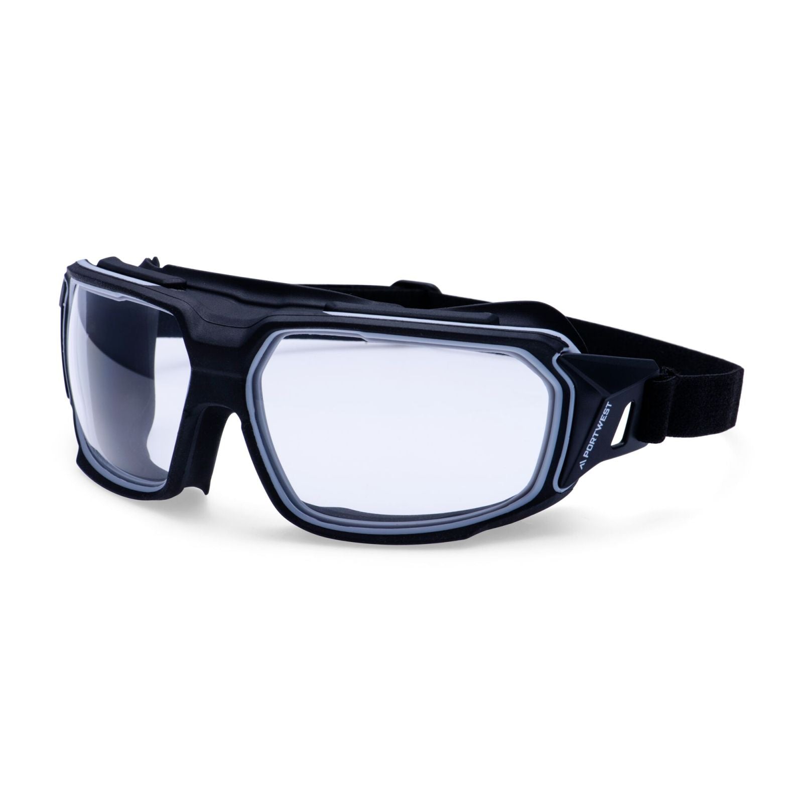 Portwest Oogbescherming PBMs Veiligheidsbril PS64 opvouwbaar blank(CL)