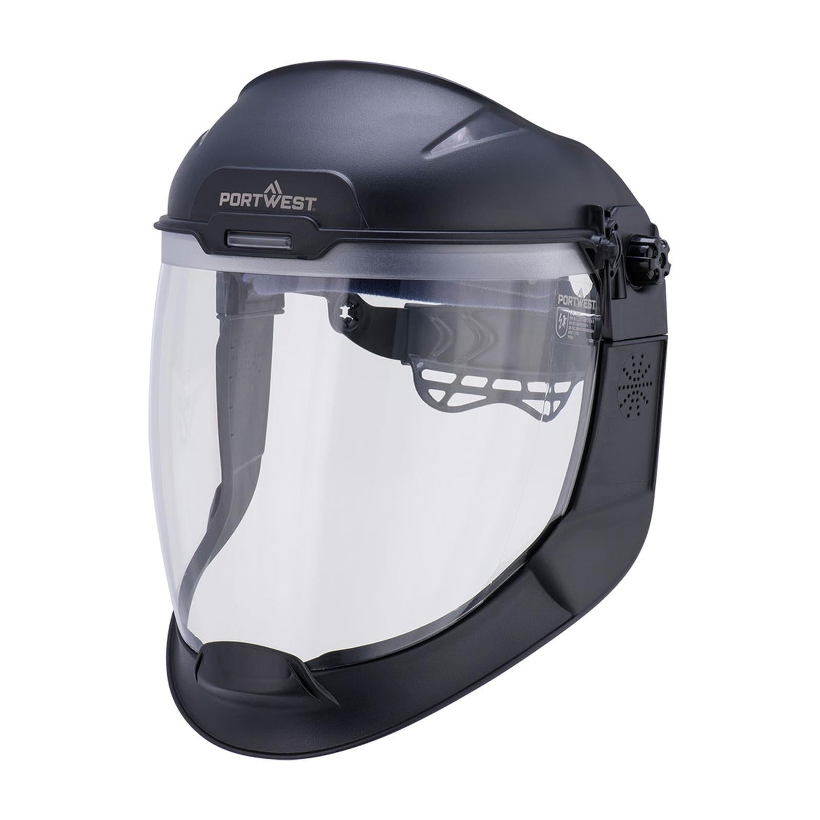 Portwest Hoofdbescherming Kits Oogbescherming Voorhoofdbeschermer PS98 Viezier Hoofd-Oog-Oorbescherming blank(CL)