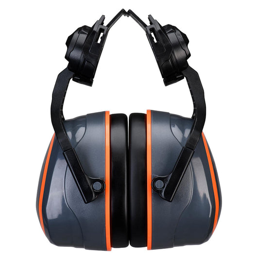 Portwest Gehoorbescherming Oorbeschermers PW05 HV Extreme laag clip-on grijs-oranje(GO)