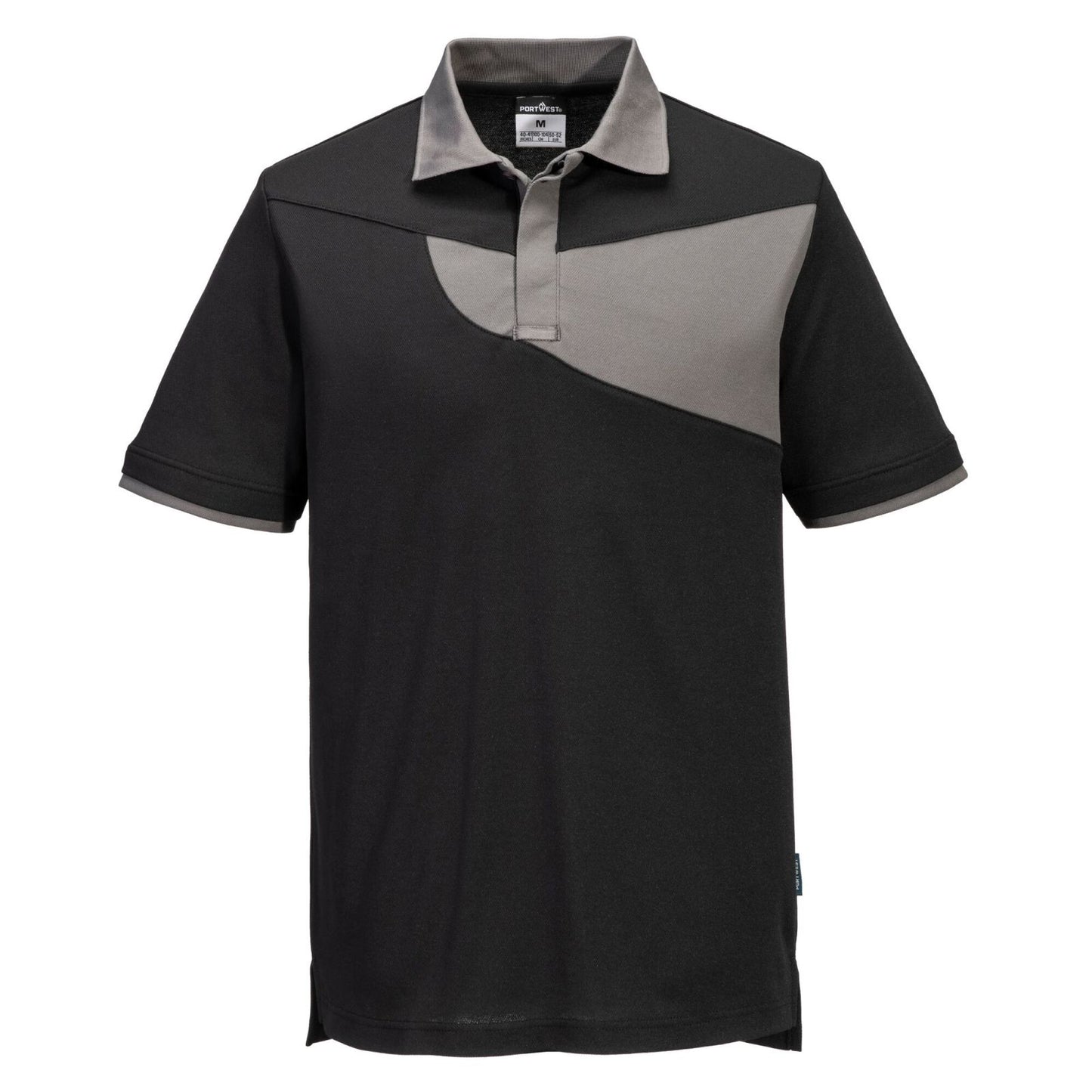 Portwest Shirts PW210 zwart-zoomgrijs(BZ)