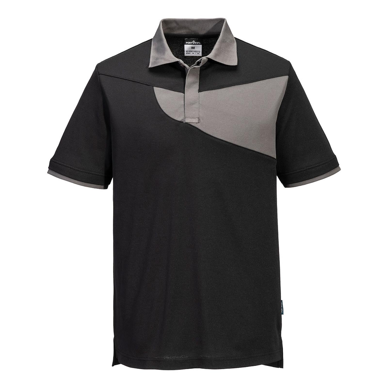 Portwest Shirts PW210 zwart-zoomgrijs(BZ)