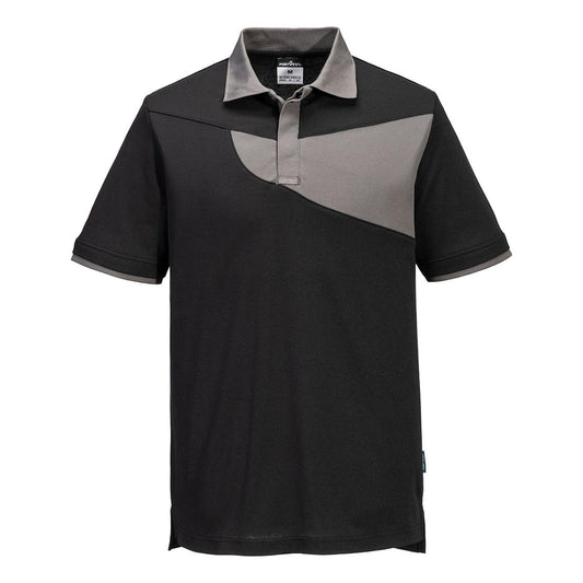 Portwest Shirts PW210 zwart-zoomgrijs(BZ)