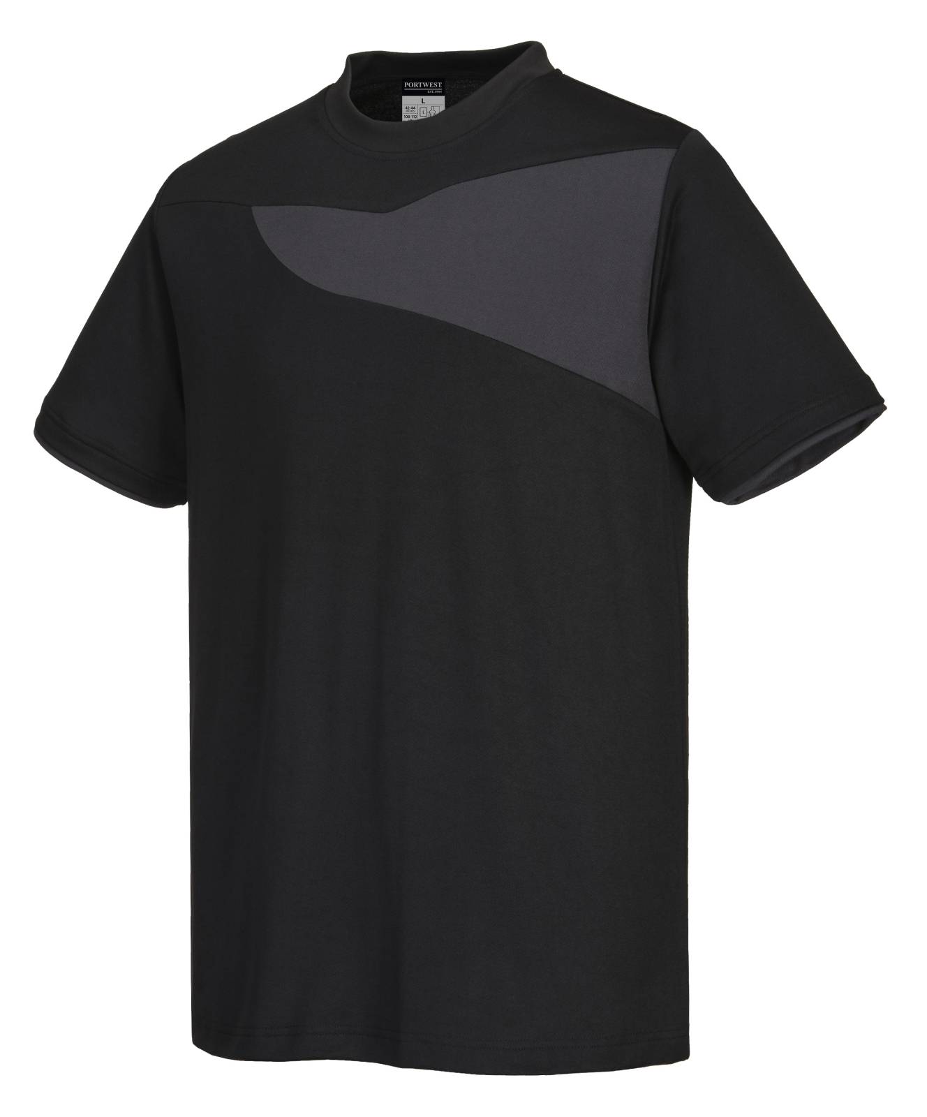 Portwest Shirts PW211 zwart-zoomgrijs(BZ)