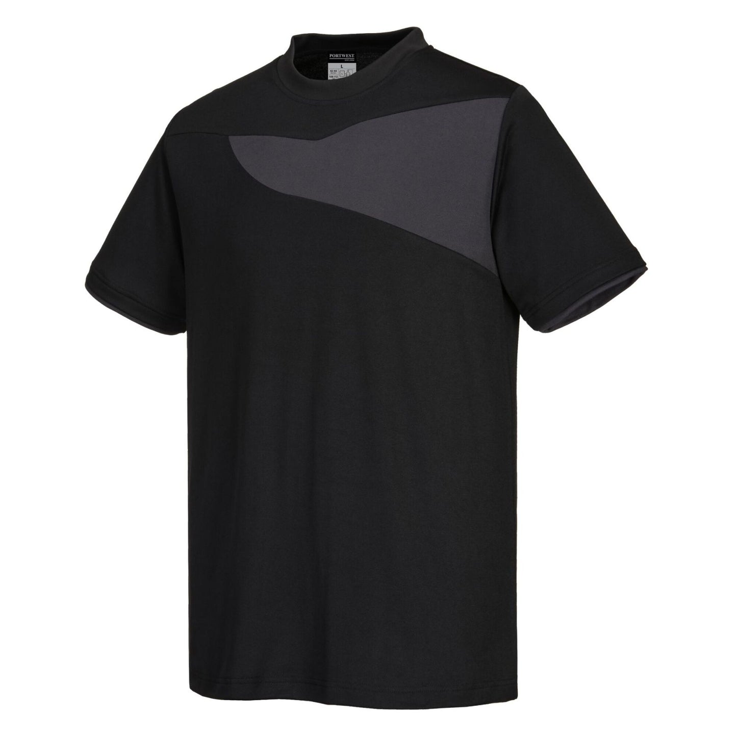 Portwest Shirts PW211 zwart-zoomgrijs(BZ)