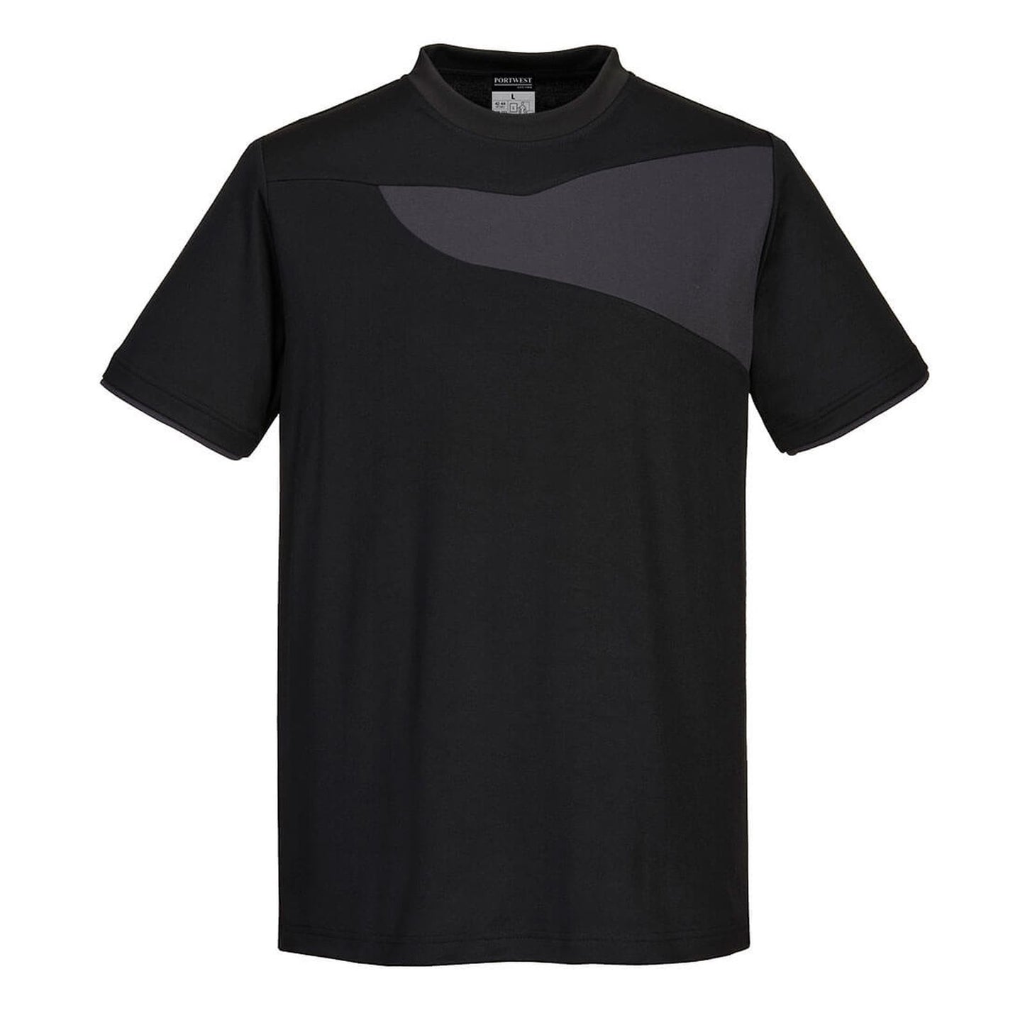 Portwest Shirts PW211 zwart-zoomgrijs(BZ)