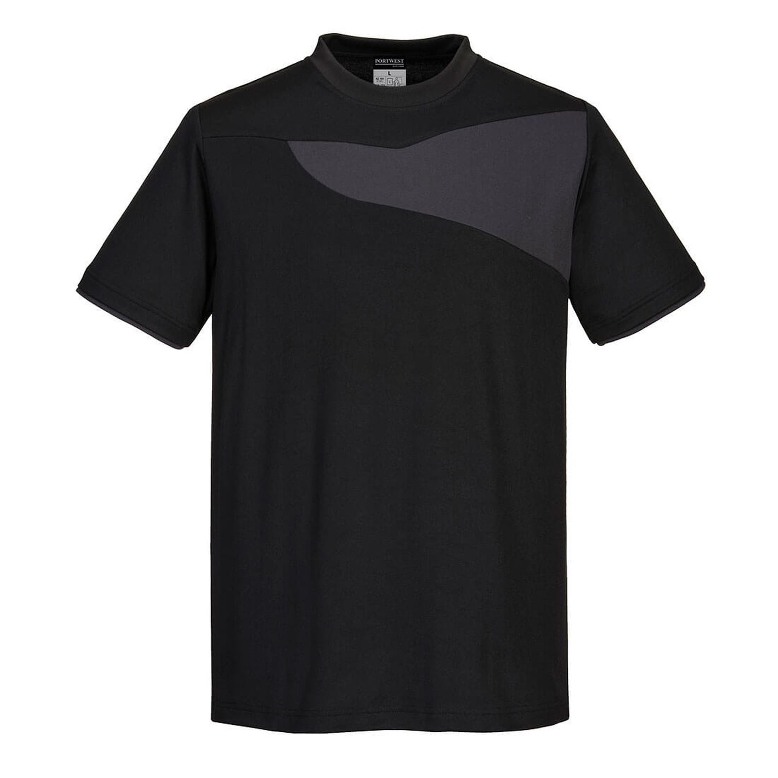 Portwest Shirts PW211 zwart-zoomgrijs(BZ)