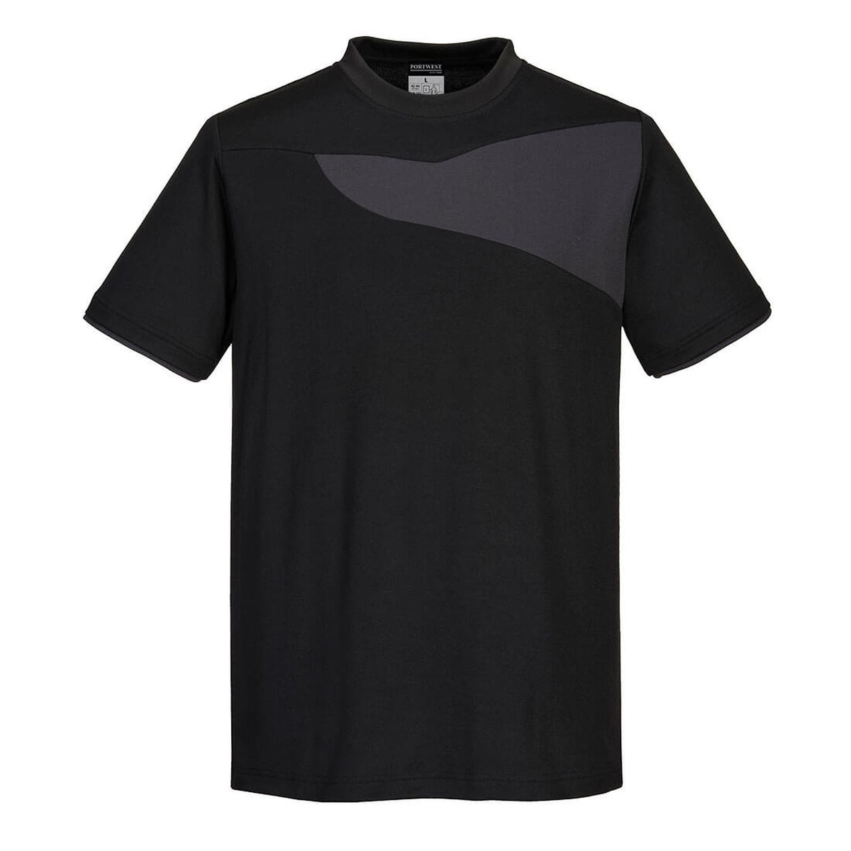 Portwest Shirts PW211 zwart-zoomgrijs(BZ)