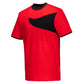 Portwest Shirts PW211 rood-zwart(RB)