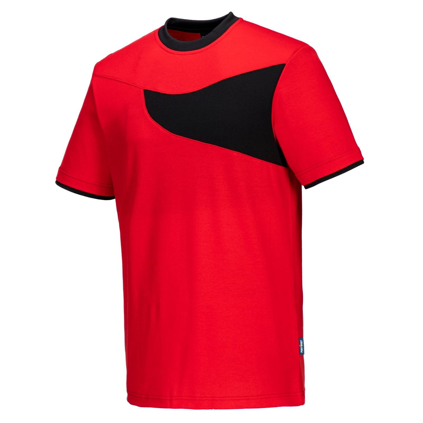 Portwest Shirts PW211 rood-zwart(RB)