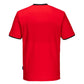 Portwest Shirts PW211 rood-zwart(RB)