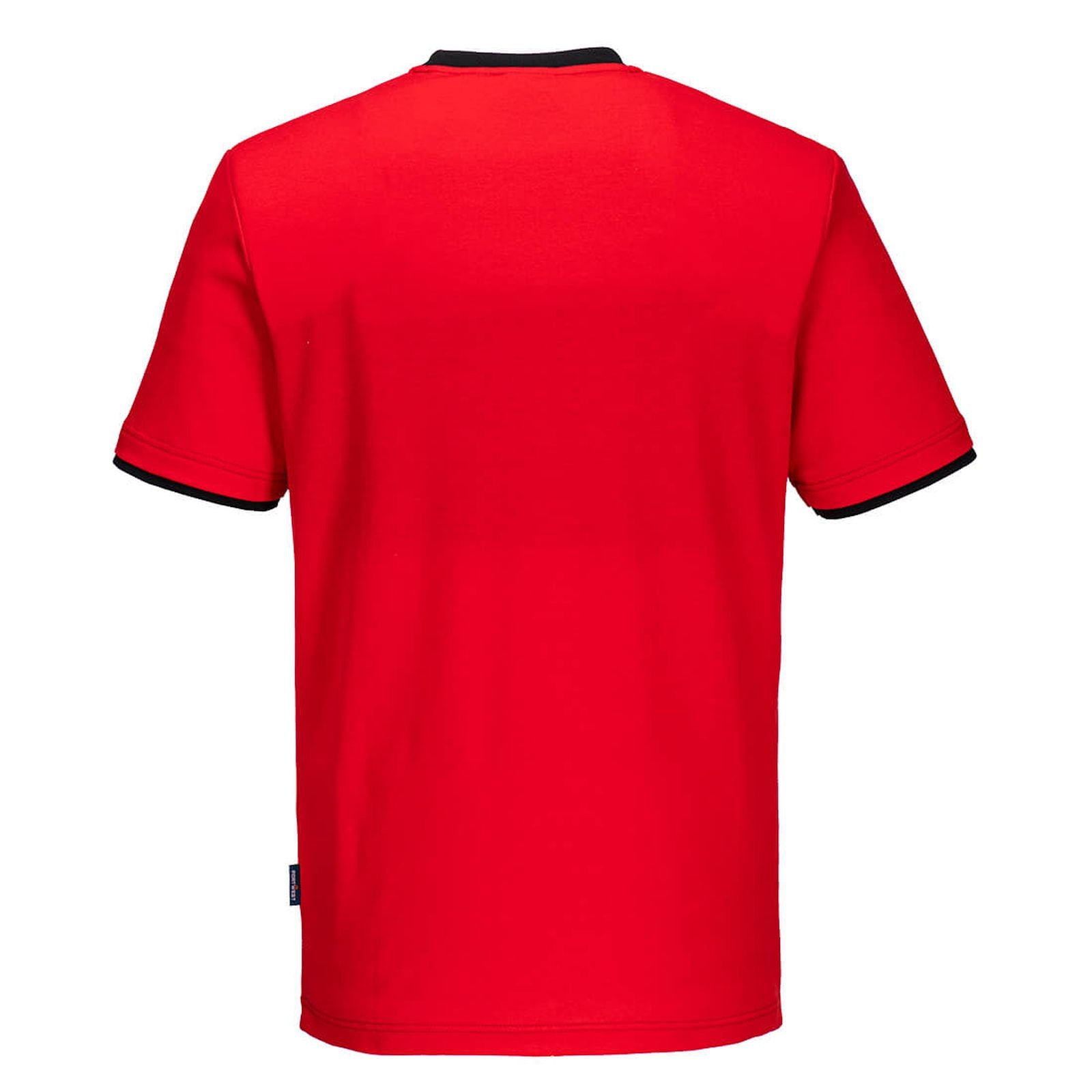 Portwest Shirts PW211 rood-zwart(RB)