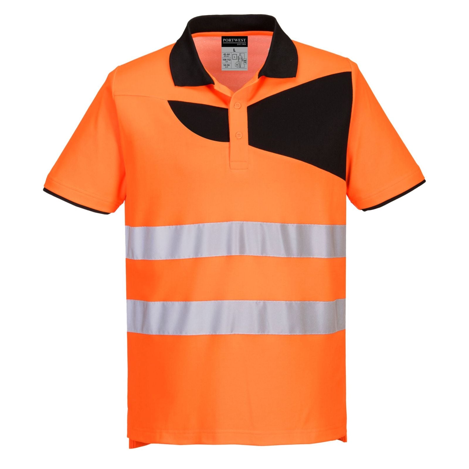 Portwest Shirts PW212 oranje-zwart(OB)