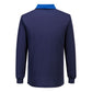 Portwest PW2 Corporate Casuals Poloshirt PW218 Cotton Comfort L/S marineblauw-koningsblauw(NR)