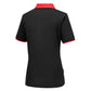 Portwest PW2 Corporate Casuals Poloshirt PW219 dames zwart-rood(BD)
