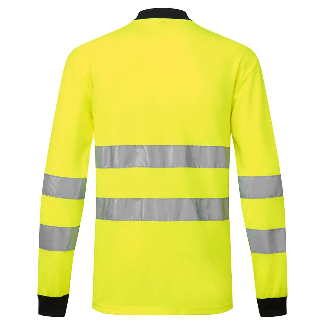 Portwest PW2 Hoge zichtbaarheid Poloshirt PW220 HiVis L/M geel-zwart(YB)