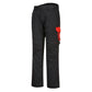 Portwest Broeken PW240 zwart-rood(BD)