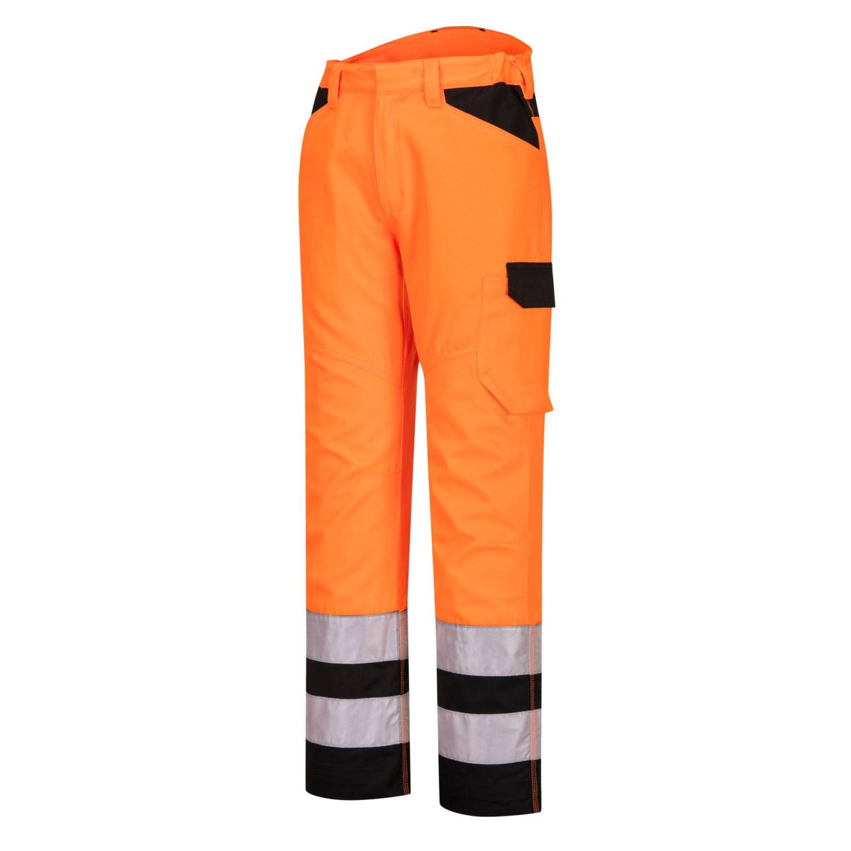 Portwest PW2 Hoge zichtbaarheid Broek PW241 PW2 Hi-Vis  Service oranje-zwart(OB)