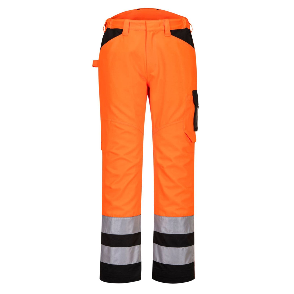 Portwest PW2 Hoge zichtbaarheid Broek PW241 PW2 Hi-Vis  Service oranje-zwart(OB)